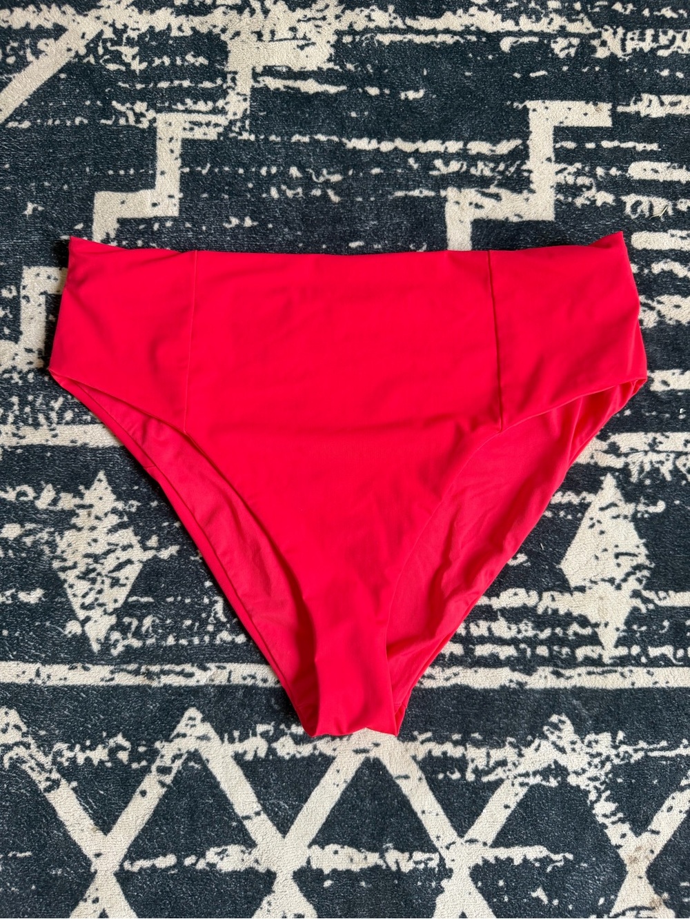 Vuori High Waisted Bikini Swim Bottoms Red Size Small